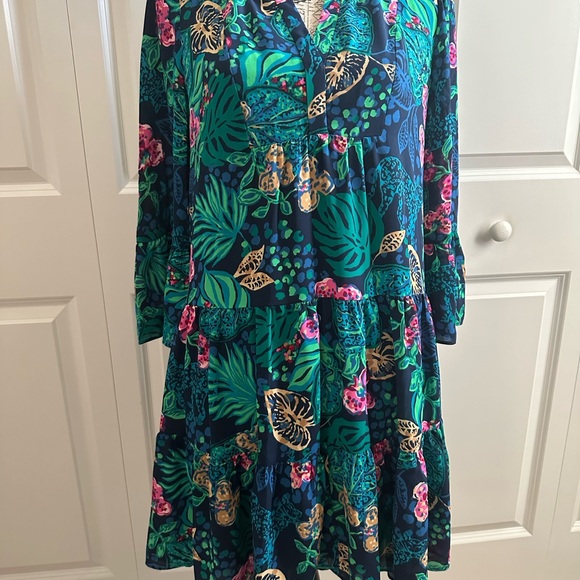 New Lilly Pulitzer Gabriel 3/4 Sleeve Tunic Dress Size 4 Small - Picture 6 of 12